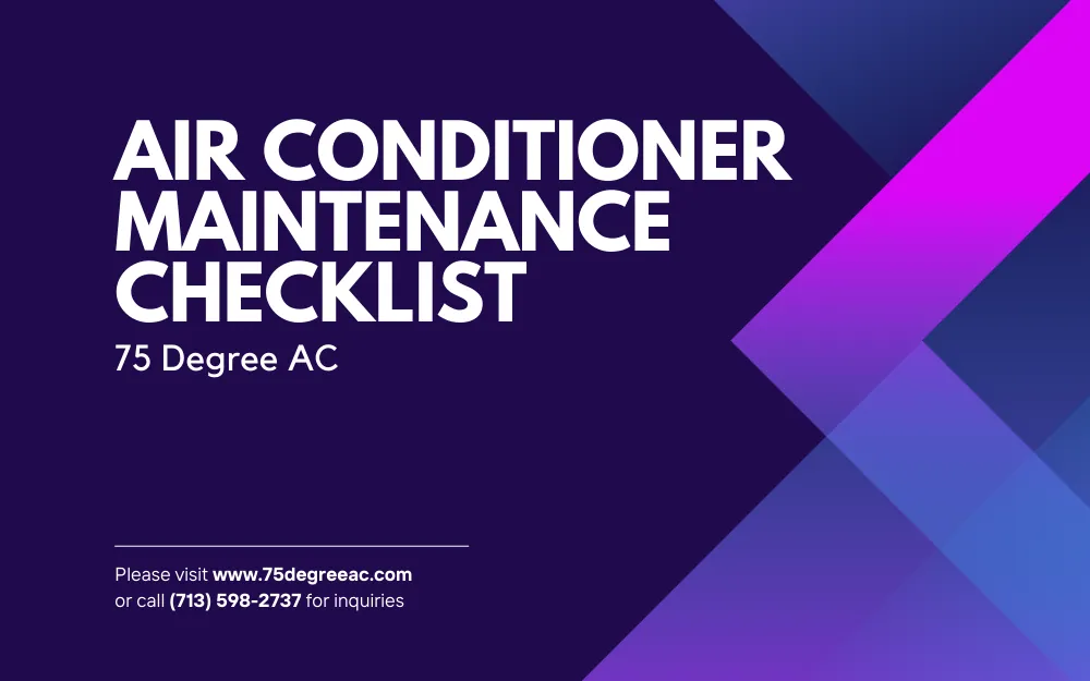 Air Conditioner Maintenance Checklist (1)