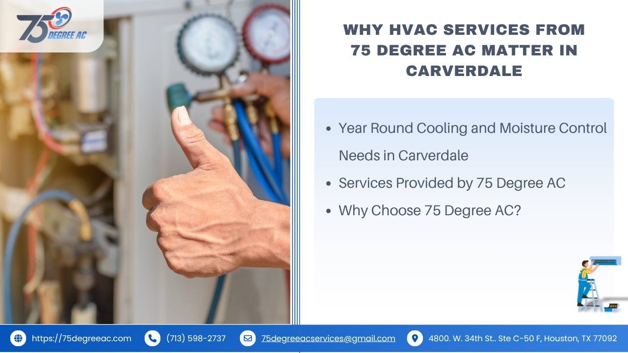 Carverdale: Lifestyle, Housing, and Unique Culture in Houston 5 why-hvac-services-from-75-degree-ac-matter-in-carverdale