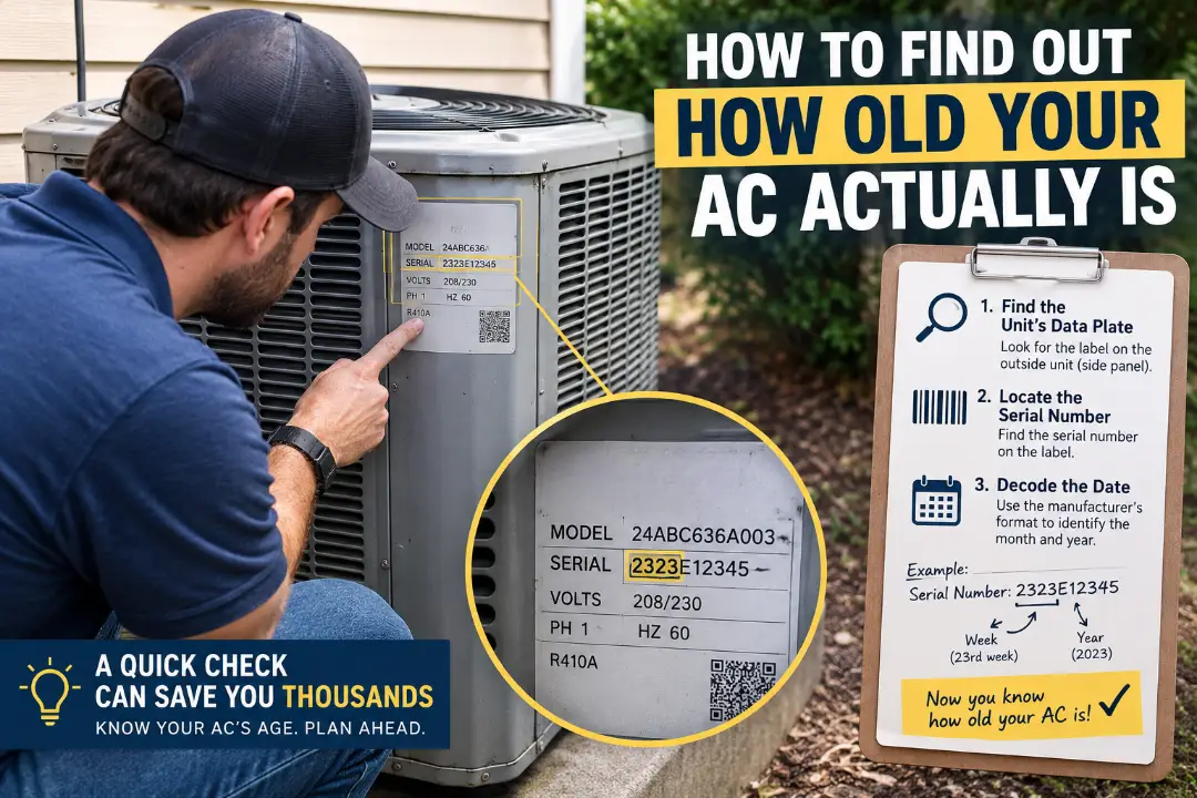 How to Find Out How Old Your AC Actually Is