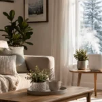 Humidifier emitting mist showing how to improve indoor air quality in winter.