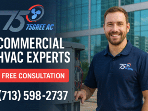 Commercial HVAC Replacement Houston - 75 Degree AC