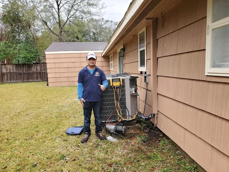 Professional HVAC service process by 75 Degree AC in Central Northwest Houston