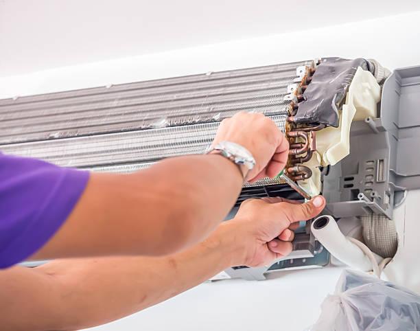 Professional AC coil cleaning process