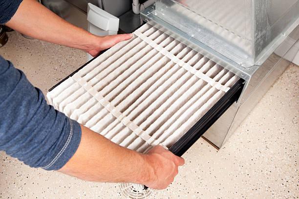 AC filter replacement in Houston home