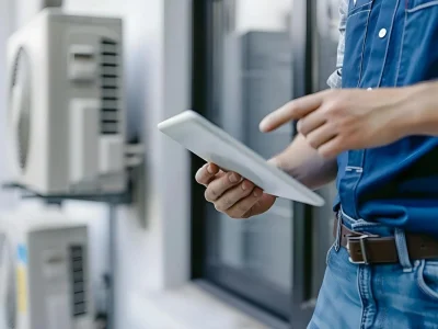 Know About Humidity Control & HVAC Functionality with HVAC technician inspecting air conditioning systems for optimal indoor comfort