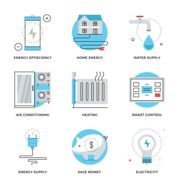 Energy-Efficient AC System Components Diagram