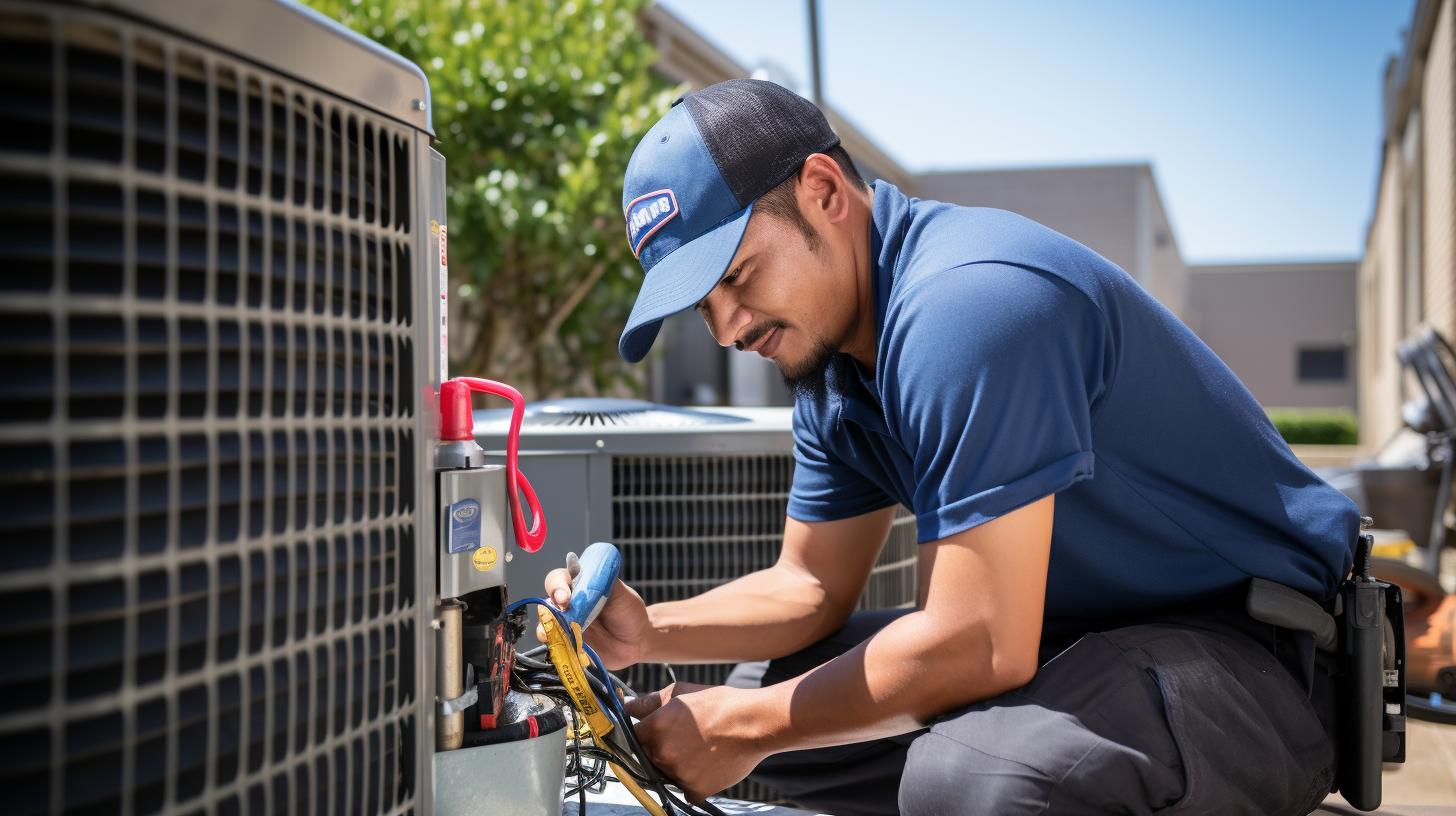 Houston homeowner reviewing AC repair financing options