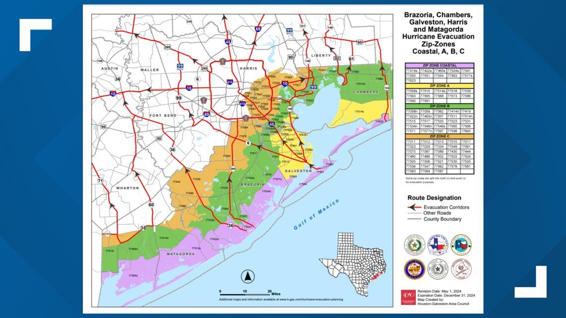 Houston emergency AC service coverage map