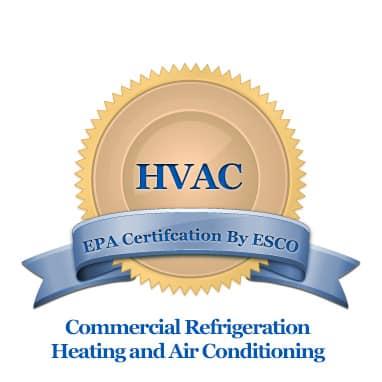 Various HVAC brand certification badges