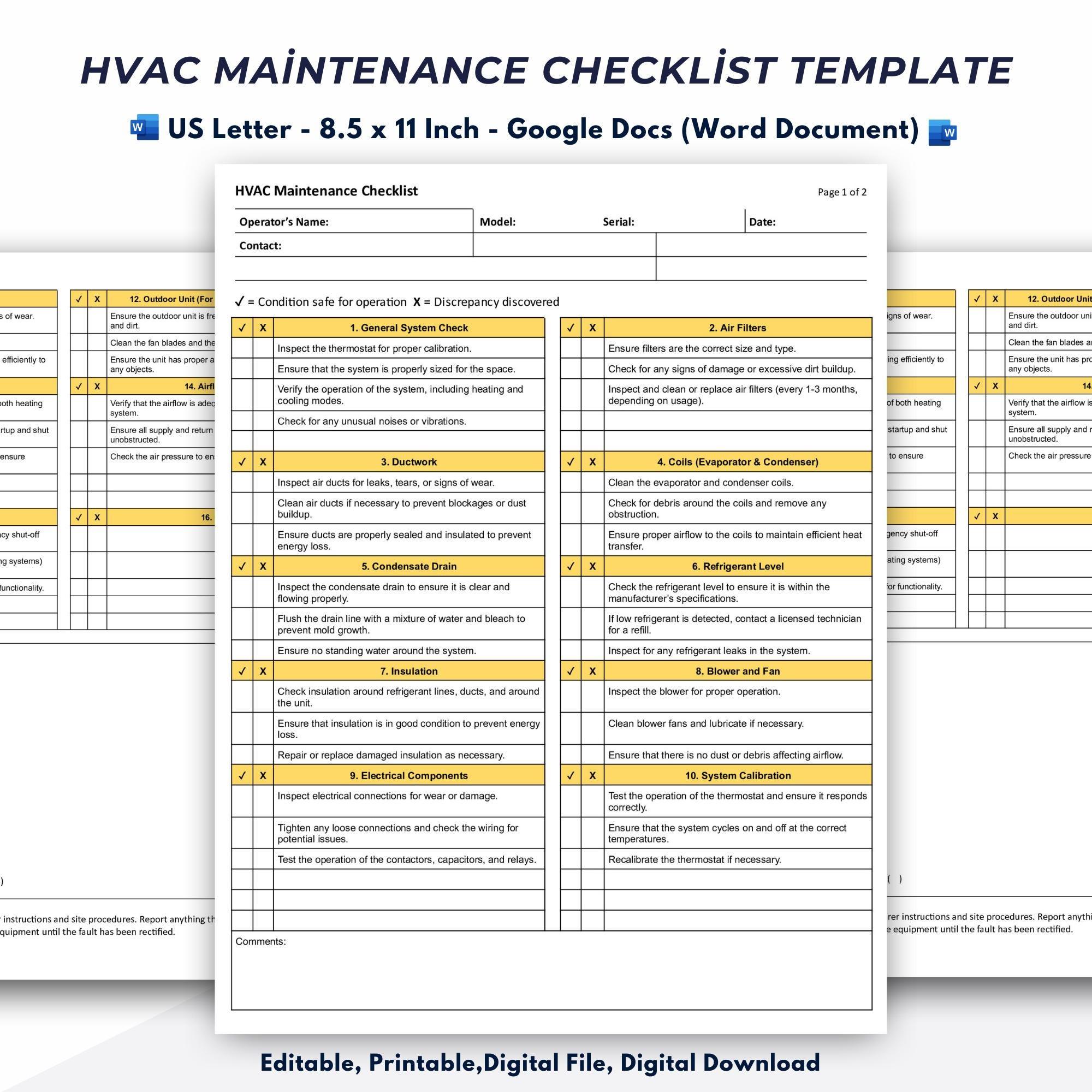 HVAC maintenance checklist for Houston homeowners